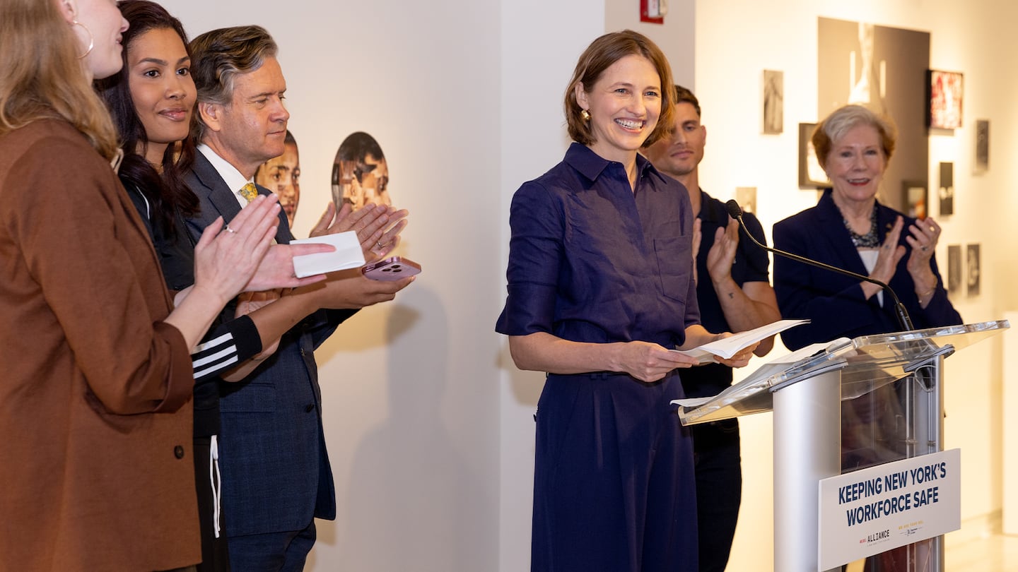 Model Alliance founder and executive director Sara Ziff speaks about the Fashion Workers Act.