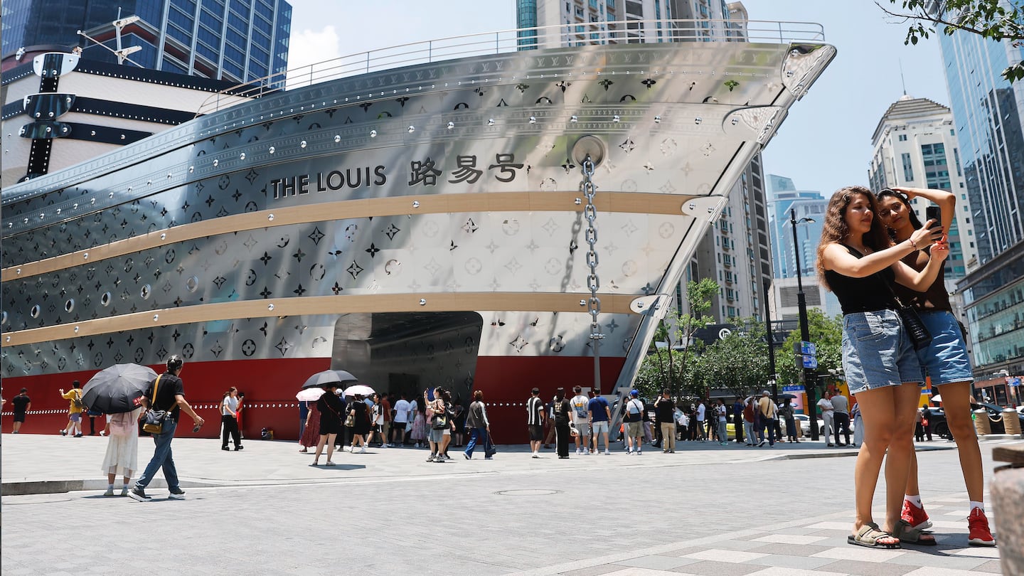 Louis Vuitton’s latest Shanghai store is a 30-metre-high, ship-shaped experience called ‘The Louis.’