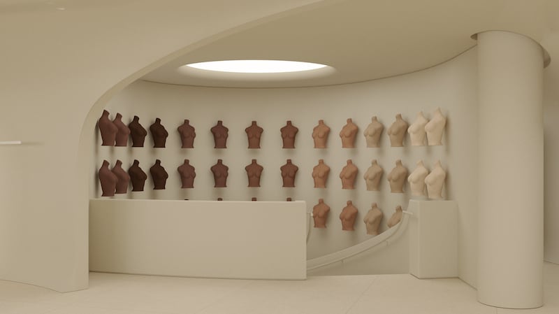 Rendering of Skims' Chicago flagship store.